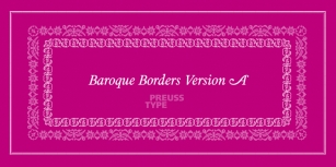 Baroque Borders A Font Download