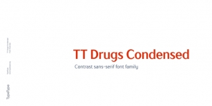 TT Drugs Condensed Font Download