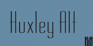 Huxley Alt Font Download