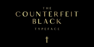Counterfeit Black Font Download