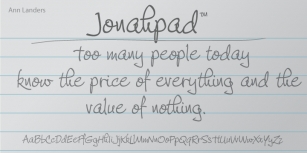 Jonahpad Font Download