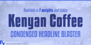 Kenyan Coffee Font Download