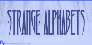 Strange Alphabets Font Download