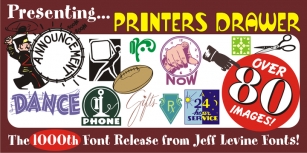 Printers Drawer JNL Font Download