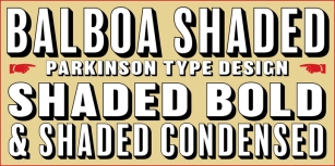 Balboa Shaded Font Download