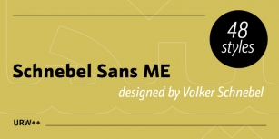 Schnebel Sans ME Font Download