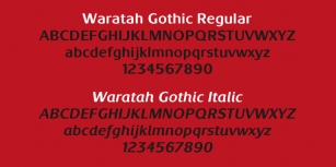 Waratah Gothic Font Download