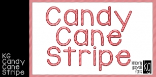 KG Candy Cane Stripe Font Download
