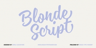 Blonde Script Font Download
