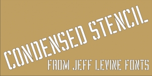 Condensed Stencil JNL Font Download