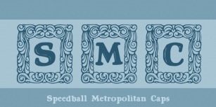 Speedball Metropolitan Caps Font Download