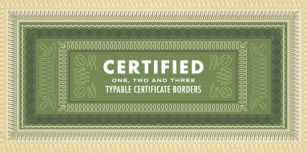 Certified Series 3 Font Download