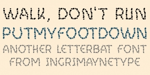 Put My Foot Down Font Download
