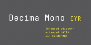 Decima Mono Cyr Font Download