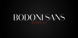 Bodoni Sans Display Font Download