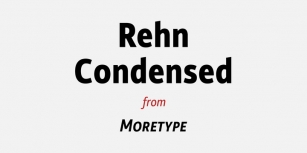 Rehn Condensed Font Download
