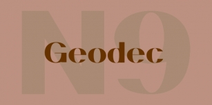 Geodec N9 Font Download