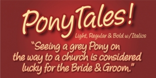 Pony Tale Font Download