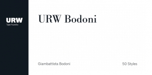 URW Bodoni Font Download
