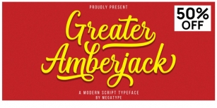 Greater Amberjack Font Download