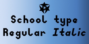 School Type Font Download