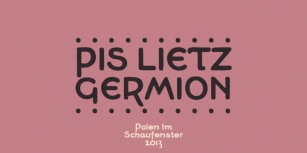 PiS LIETZ Germion Font Download