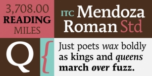 ITC Mendoza Roman Font Download