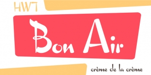 HWT Bon Air Font Download