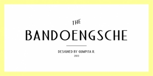 Bandoengsche Font Download