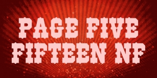Page Five Fifteen NF Font Download
