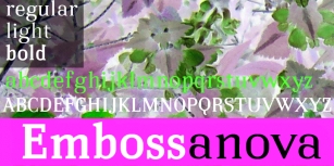 Embossanova Font Download