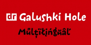 DR Galushki Hole Font Download