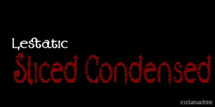 Lestatic Sliced Condensed Font Download