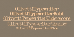 Olivetti Typewriter Font Download