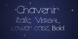 Chavenir Font Download