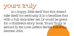 Yourz Truly Font Download