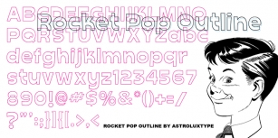 Rocket Pop Outline Font Download