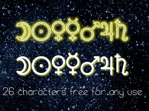 Astronomic Signs S Font Download