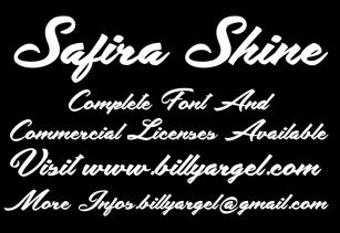 Safira Shine Font Download
