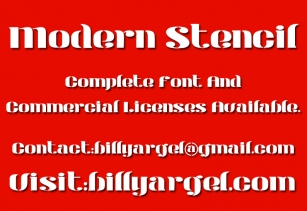 Modern Stencil Font Download