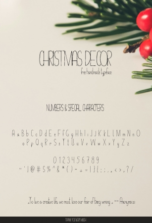 Christmas Decor Font Download