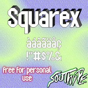 Squarex S Font Download