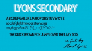 Lyons Secondary Font Download