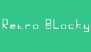 Retro Blocky Font Download