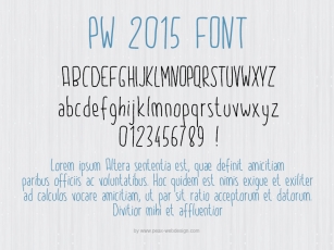 PW2015 Font Download