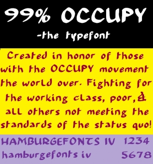 99 % OCCUPY Font Download