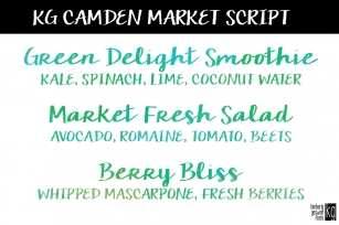 KG Camden Market Scrip Font Download