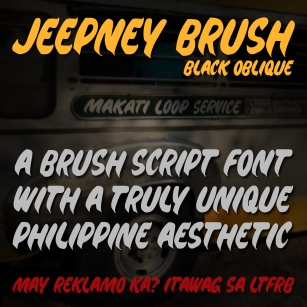 Jeepney Brush Font Download