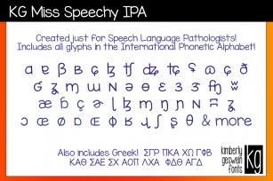 KG Miss Speechy IPA Font Download