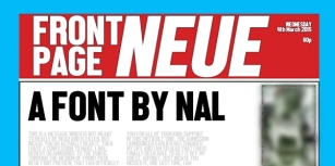 Front Page Neue Font Download